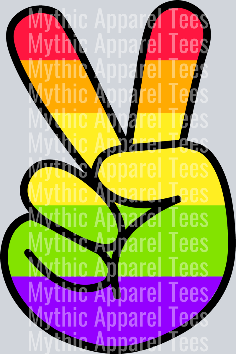 Peace Sign  LGBTQ+ Transfer