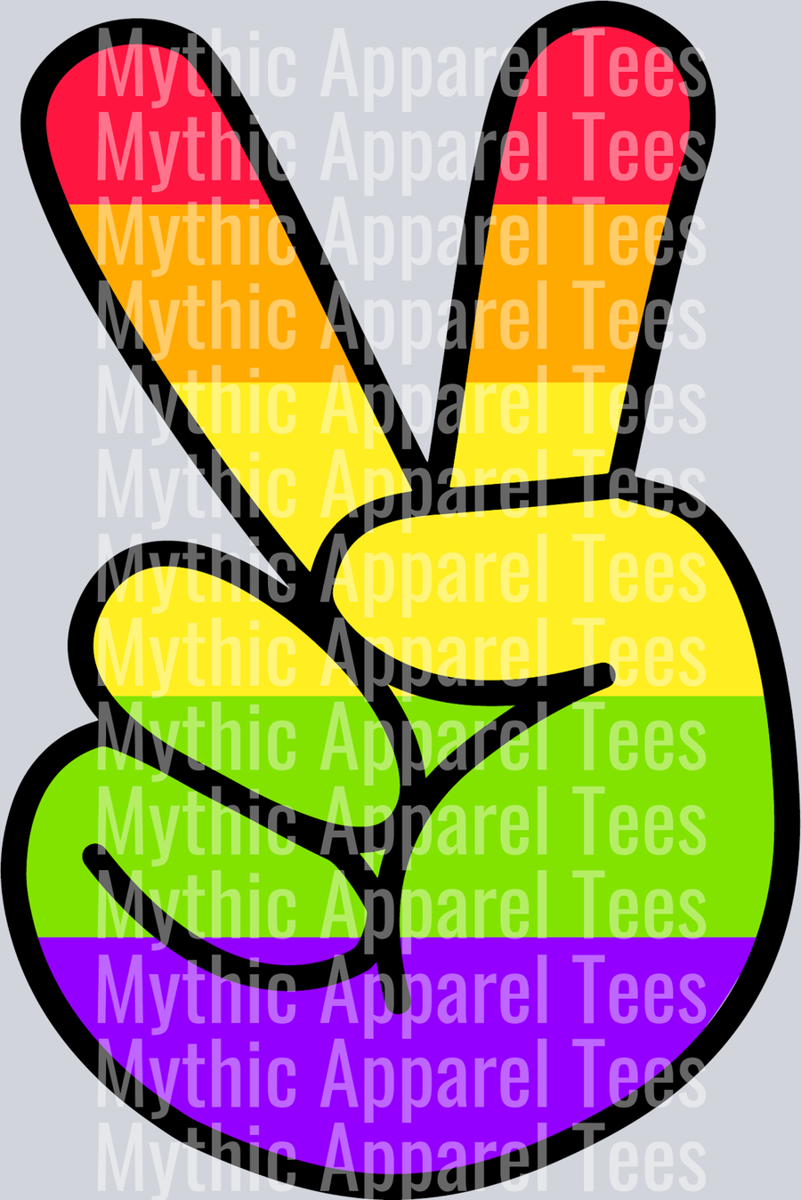 Peace Sign  LGBTQ+ Transfer
