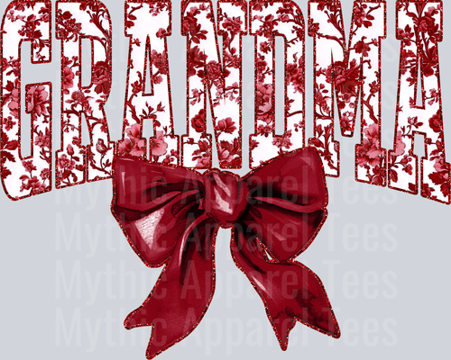 Maroon Toile Grandma