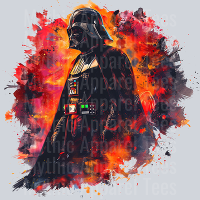 Darth Vader Red flames DTF Star Wars Transfers
