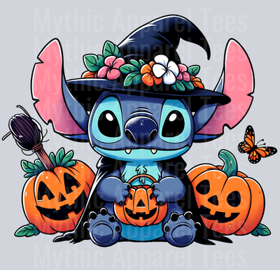 Stitch Halloween Transfer 5 DTF Stitch Halloween Transfers