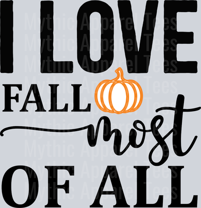 I love fall most of all