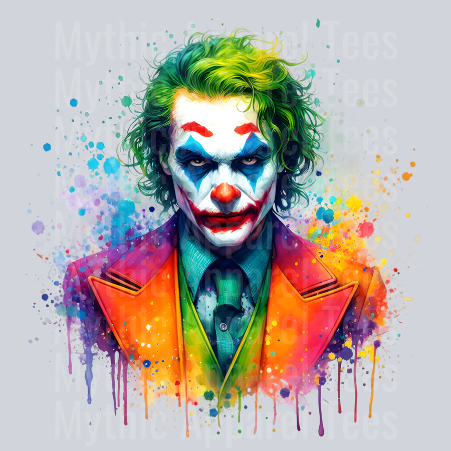 Joker 2 Color Splash Art DTF Joker Transfers