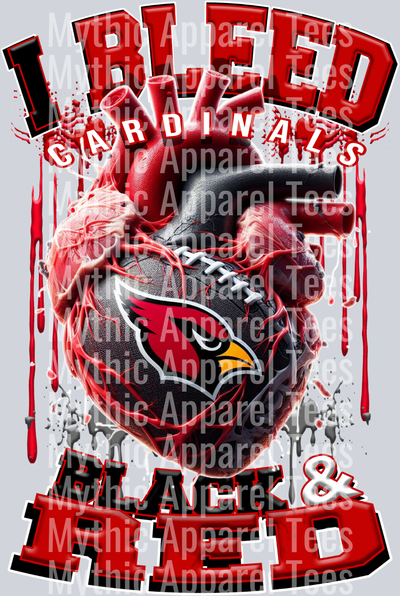 Cardinals I bleed Black and Red