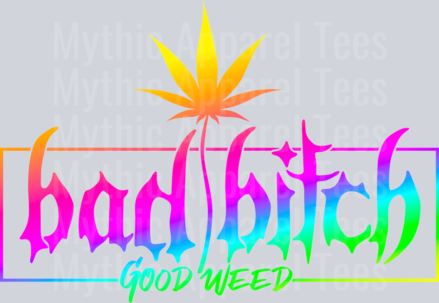 Bad Bitch Good Weed Girly Weed Smoking Style