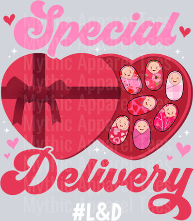 AZ848 L&D Nurse Valentines Day Labor and Delivery Nurse Valentine Long Sleeve T-Shirt