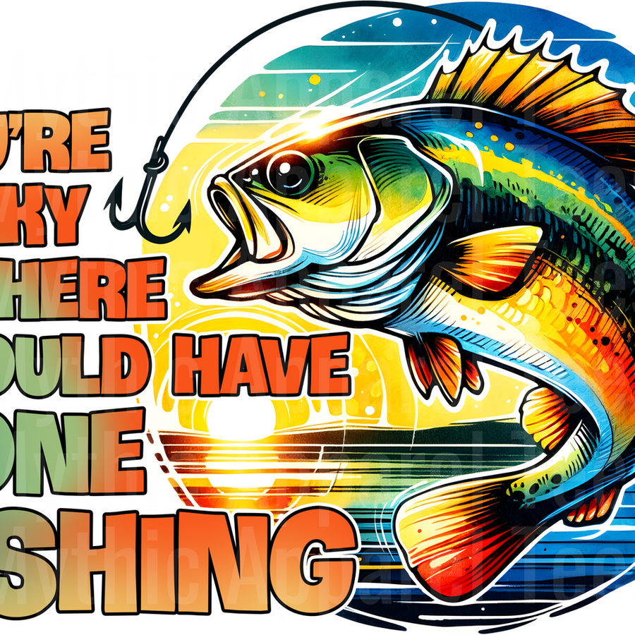 Fishing DTF Transfer