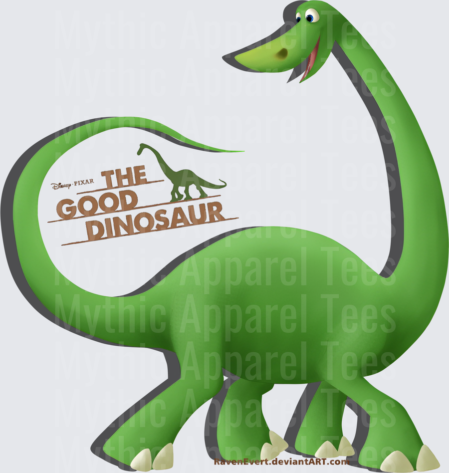 Arlo The Good Dinosaur Disney Pixar Smiling Green Apatosaurus with Movie Logo