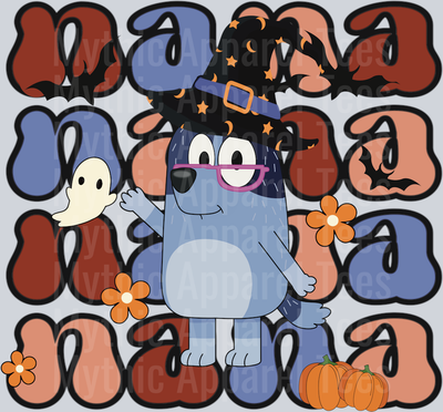 Nana Halloween DTF Bluey Transfers