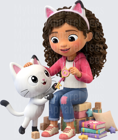 Gabby's Doll House Gabby and Pandy Paws with Magic Key and Toys