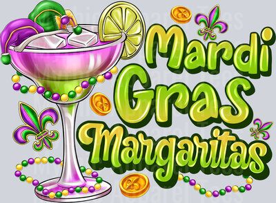 Mardi Gras Margaritas Drinking
