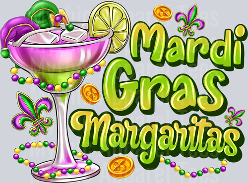 Mardi Gras Margaritas Drinking