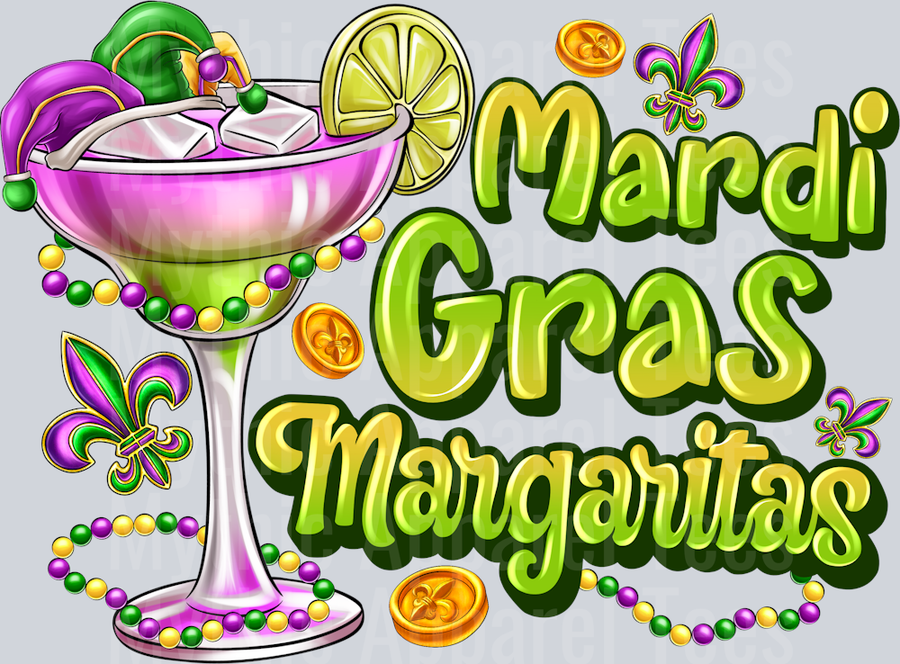 Mardi Gras Margaritas Drinking