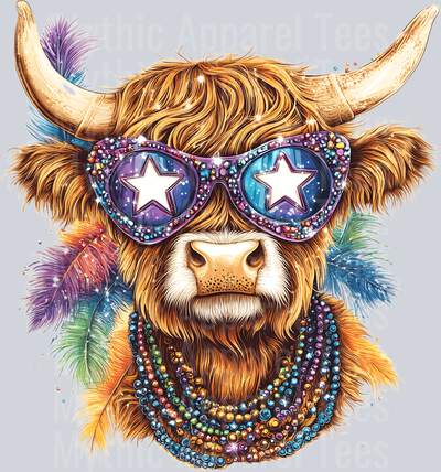 AZ802 Mardi Gras Highland Cow (40)