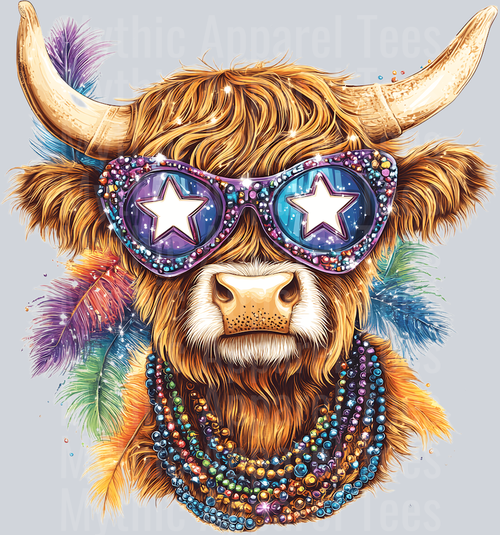 AZ802 Mardi Gras Highland Cow (40)