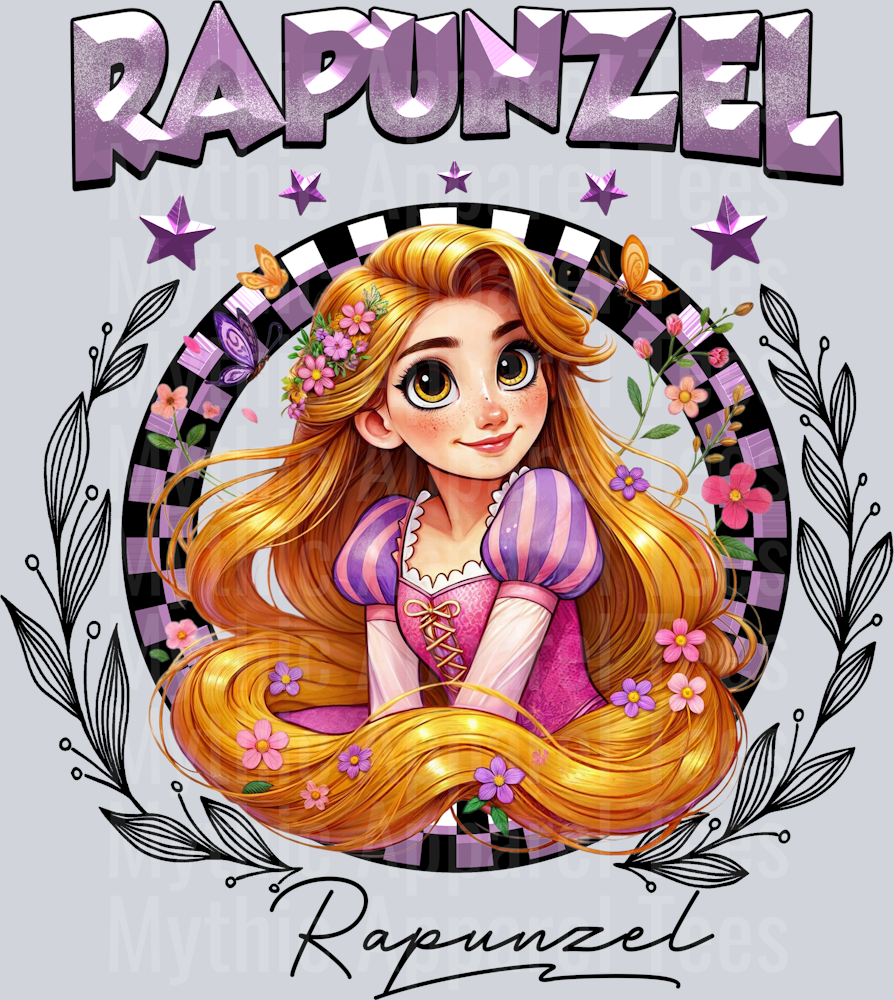 Rapunzel Disney Classic Portrait with Signature Disney princess