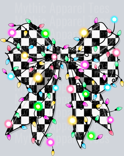Christmas light bow