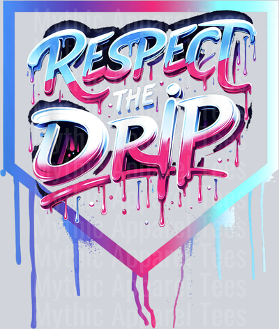 Baseball Drip Boys Ice Cream Drip Youth Respect The Drip DTF Baseball Transfers