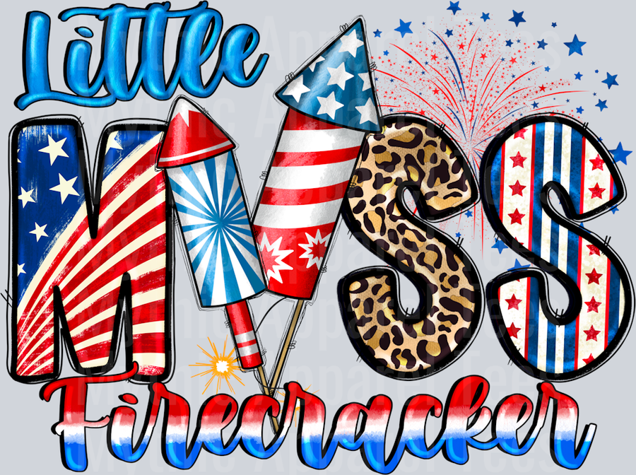 Little Miss Firecracker 4th of july