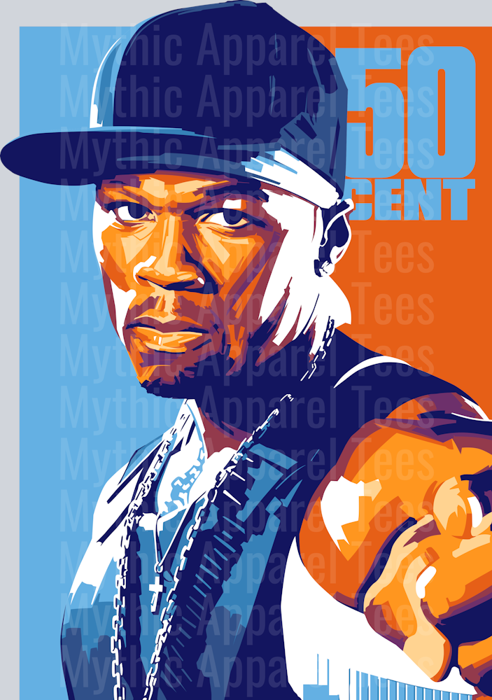50 CENT Rapper Pop Culture Rap Legend DTF Rapper Transfers