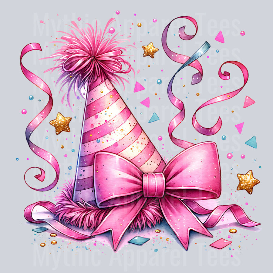 PINK PARTY HAT NEW YEARS CLIPART 9.32.43 AM