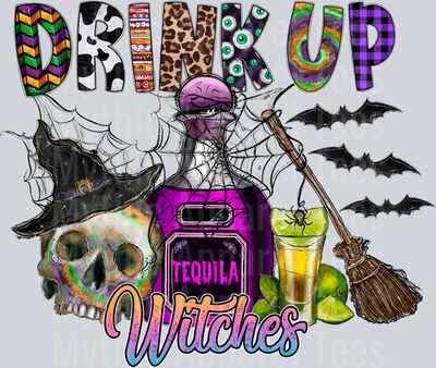 Drink Up Witches Halloween Drinking Western