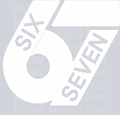 Fun Six Seven 6 7 Meme Design T-Shirt