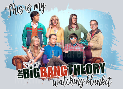 Big Bang Theory Blanket Plain