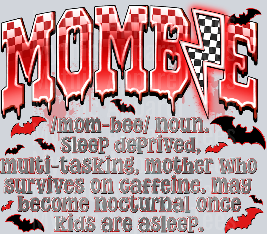 Mombie Mom Bee Noun Sleep Mom Halloween