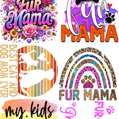 CAT GANG SHEET 10 FULL SIZE IMAGES
