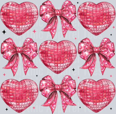 Valentines Bow Disco Style Coquette