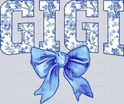 Light Blue Toile Gigi