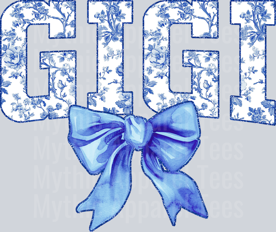 Light Blue Toile Gigi