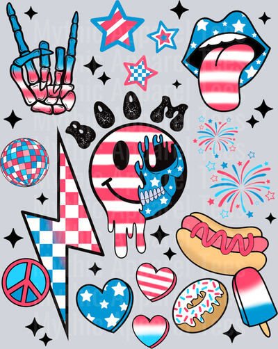 4th of July collage