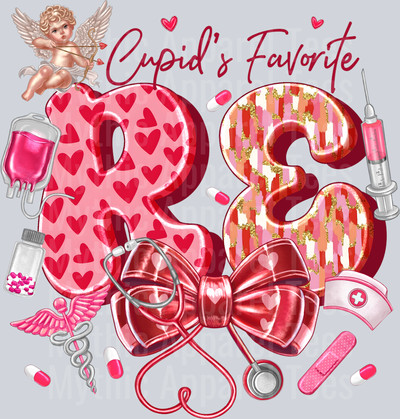 Cupids Favorite RE Nurse DTF Valentines Day Transfers