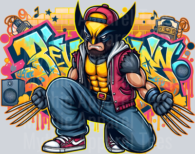 Wolverine Graffiti DTF Pop Culture Transfers
