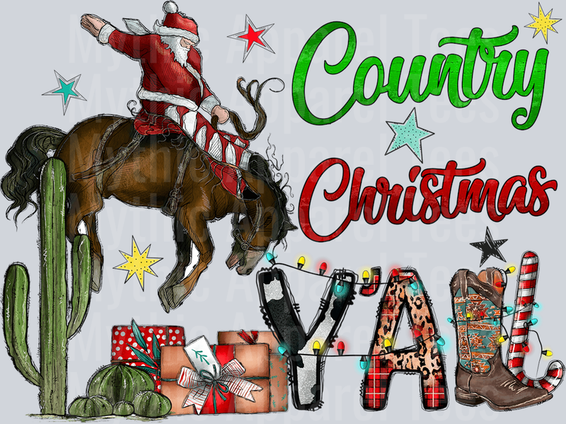 Country Christmas Yall Horse