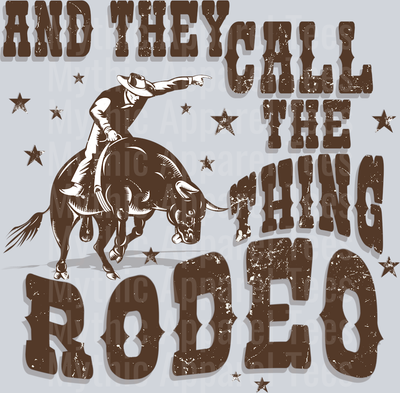 And they call the thing rodeo DTF Western Transfers