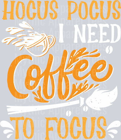 Hocus Pocus I Need Coffee To Focus Funny Halloween Caffeine Long Sleeve T-Shirt