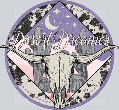 Desert Dreamer Bullhorn Cow Western