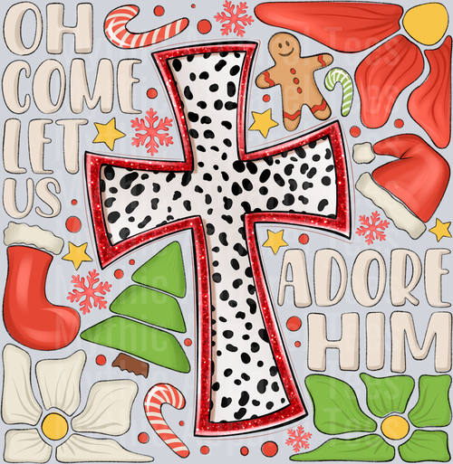 Oh Come Let us Adore him Christmas Religious