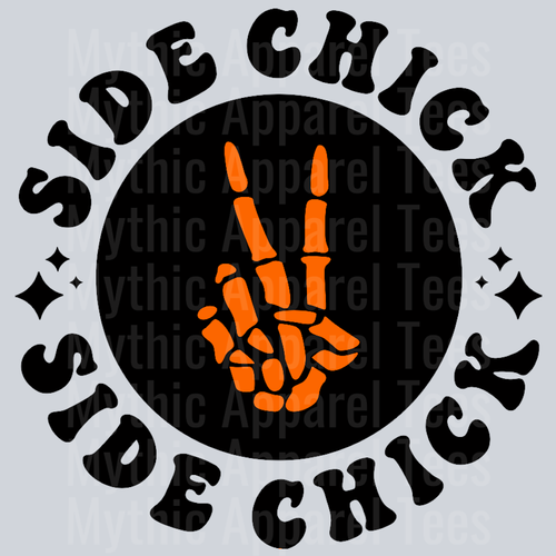 Side Chick Pocket Design Wavy Retro Funny Designs Thanksgiving