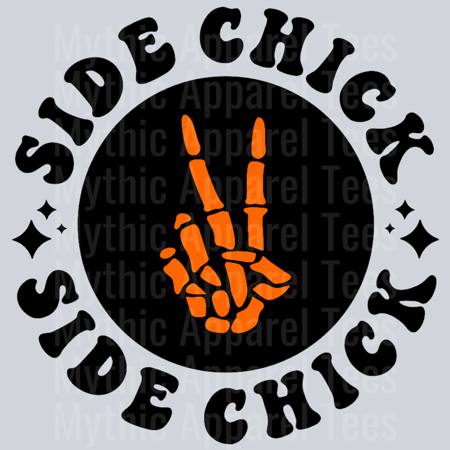 Side Chick Pocket Design Wavy Retro Funny Designs Thanksgiving
