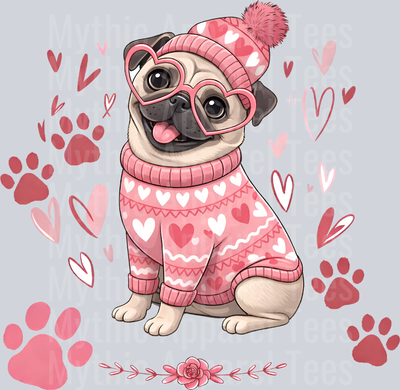 pugdog Dog Valentines Day