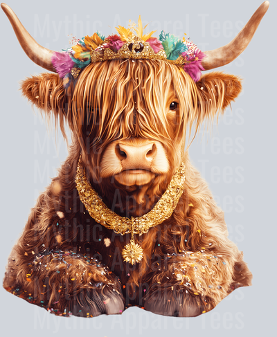 AZ823 Mardi Gras Highland Cow (13)