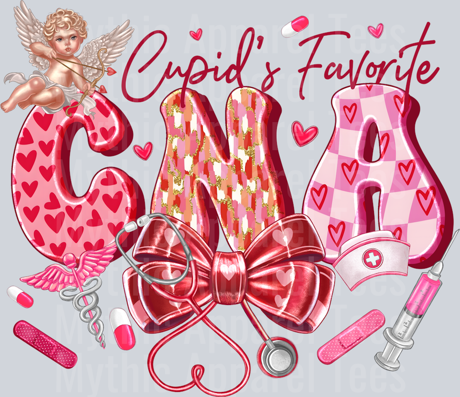 Cupids favorite CNA Nurse DTF Valentines Day Transfers