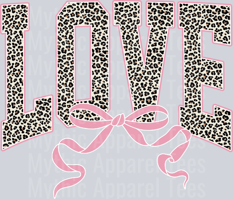 Beautiful Leopard Love Transfers