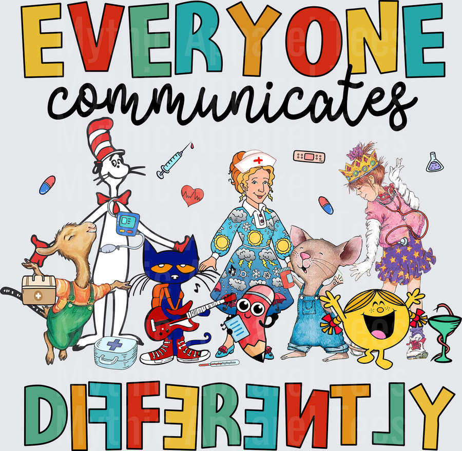 DR Seuss Everyone Communicates Differently Speech Therapy Characters