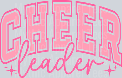 Cheerleader Pink Varsity Letters