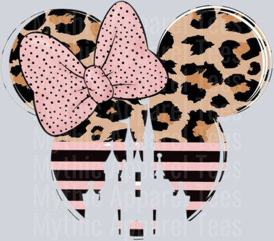 Disney Chetah with castle ears DTF Disney Transfers